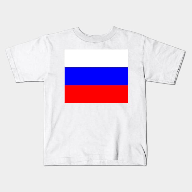 Russian flag Kids T-Shirt by flag for all